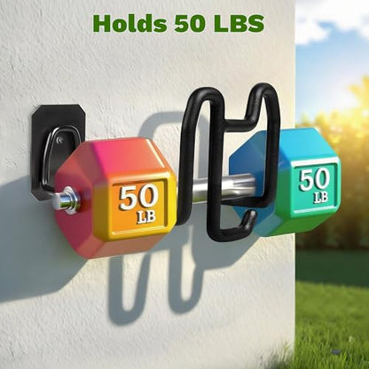 Garden Hose Holder Wall Mount Water Hose Holders for Outside | Metal Hose Hanger with Hook Heavy Duty Garden Hose Reel for Outside Yard Lawn Storage - color: 1pc Black