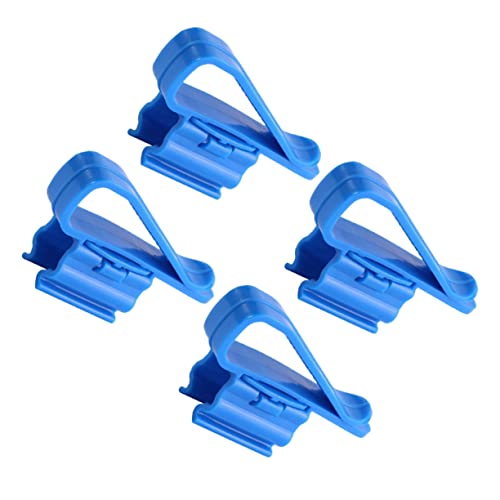 4pcs Aquarium Filtration Hose Holder Adjustable Water Clip for Fish Tank Pump Sturdy Soft Tube Clamp for Easy Installation - size: 8.50X2.60X1.80CM