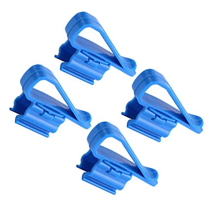 4pcs Aquarium Filtration Hose Holder Adjustable Water Clip for Fish Tank Pump Sturdy Soft Tube Clamp for Easy Installation - size: 8.50X2.60X1.80CM