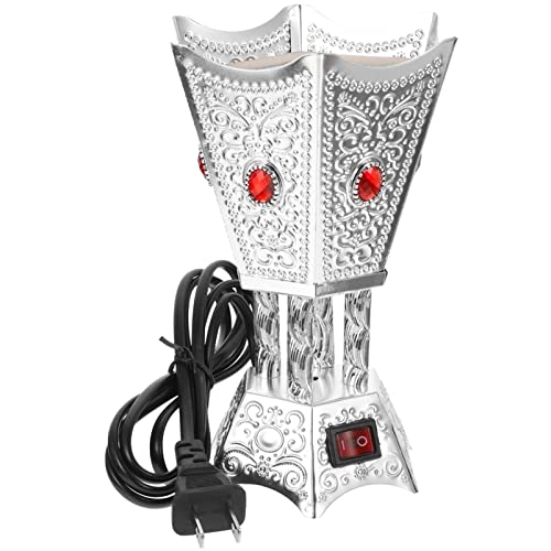 SEWACC Electric Incense Burner Metal Bakhoor Burner Middle Eastern Style Tabletop Electric Censer for Home Office Yoga Spa Decor