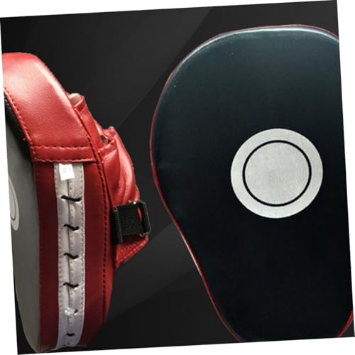 STOBAZA Curved Handheld Boxing Pads MMA Training Accessories Taekwondo Muay Thai Karate Focus Mitts Shock Absorbent Red Black for Martial Arts Sparring