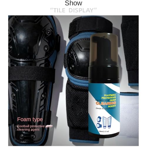 Gym Cleaning Spray 100ml Sports Gear Odor Remover Foam | Gym Spray for Shoes Work Boots Clothing Helmet Pads Yoga Mats Hockey Baseball Football