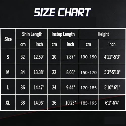 MMA Martial Arts Shin Guards – Padded, Adjustable Muay Thai Leg Guards with Instep Protection for Kickboxing/MMA Training and Sparring – Durable, Professional Equipment