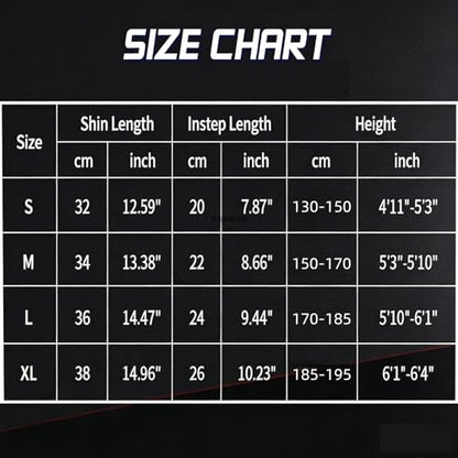 MMA Martial Arts Shin Guards – Padded, Adjustable Muay Thai Leg Guards with Instep Protection for Kickboxing/MMA Training and Sparring – Durable, Professional Equipment