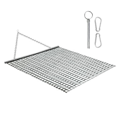 Rengue ATV/UTV 4 x 4 Feet Baseball Field Drag, Lawn Leveling Steel Mesh Heavy Duty Surface Leveling Mat for Manual or Vehicle Driveway Farm Garden Football Field