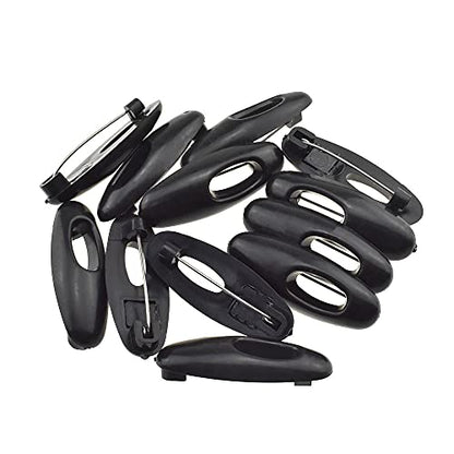 3.7cm Length Hijab Pins Smooth Surface Sharp Bear Force Pin Prevent Ripping Reliable Clips Hold Sturdy Durable Plastic Safety Pins Black 14 PCS for Muslim Saree Chiffon Scarf Jersey Blouses - size: Black-3.7cm 14Pcs
