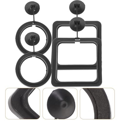 NUOBESTY 4pcs Aquarium Feeding Rings Fish Feeder Circles Wear Resistant Small Fish Tank Feeders Portable Feeding Device for Tropical and Aquarium Use