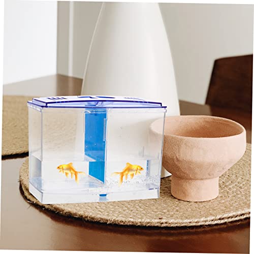 Aquarium Isolation Box for Betta Fish Acrylic Breeding Tank for Tropical Fish Smooth for Separation and Spawning