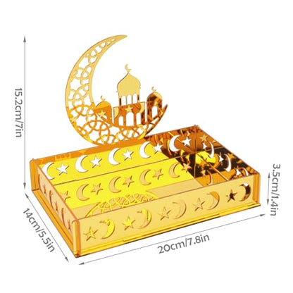 ANOTION EID Decorations for Home 2026 - Ramadan Serving Tray, Ramadan Table Decor, Islamic Ramadan Decor, Ramadan Gifts, Ramadan Mubarak Sign & Ramadan Table Décor, 1 Pack