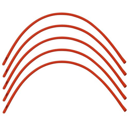 5 Pieces Lamb Feeding Tubes, Red Flexible Rubber Replacement Tubing Supplies for Lamb,Sheep,Piglet,Rabbit,Puppy Feeding (16 Inch x 16FR) (5 Pack, 18 FR) - color: 5 Pack, size: 18 FR