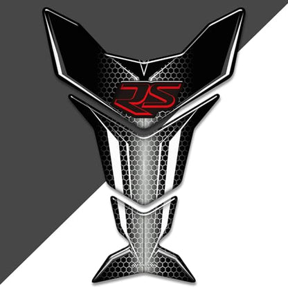Motorcycle 3D Tank Pad Compatible with Triumph Street Triple Daytona 675 765R RS Stickers Gas Kit Knee Fish Bone Tank Pad Decals Fit for 675 765 R RS Stickers Decals Tank Protection Waterproof (A-12) - color: A-12