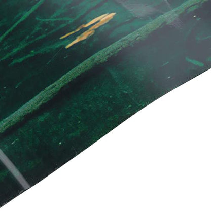 3D PVC Self Adhesive Fish Tank Wallpaper Sticker, Lake Reflection Pattern, for Aquarium Fish Tank Decoration, Premium 1 Roll (91 * 50CM) - size: 91*50CM
