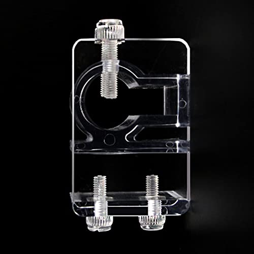 2PCS Clear Acrylic Aquarium Fish Tank Water Pipe Hose Fixing Clip Tube Clamp Holder for Holding Doing Pump Soft Hose