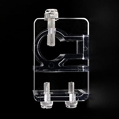2PCS Clear Acrylic Aquarium Fish Tank Water Pipe Hose Fixing Clip Tube Clamp Holder for Holding Doing Pump Soft Hose