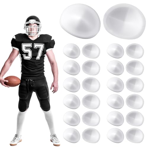 Meooeck 12 Pair Low Rise Knee Pads White Inserts Light Knee Pad Saver for Youth Men Women Kids Adult Football Basketball Volleyball