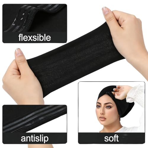 2Pack Hijab Undercaps No Slip for Women Islamic Muslim Hijab Cap Scarf for Turban Tube Neck Cover