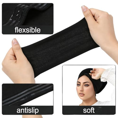2Pack Hijab Undercaps No Slip for Women Islamic Muslim Hijab Cap Scarf for Turban Tube Neck Cover
