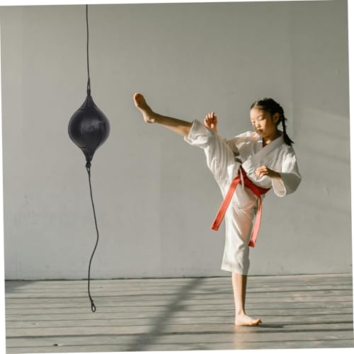 Balacoo 1 Set Boxing Reaction Pu Punching Ball Double End Hanging Speed Training Bag for Boxing Martial Arts Reflexes Coordination