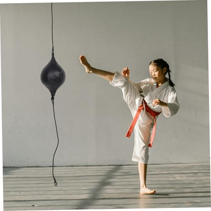 Balacoo 1 Set Boxing Reaction Pu Punching Ball Double End Hanging Speed Training Bag for Boxing Martial Arts Reflexes Coordination