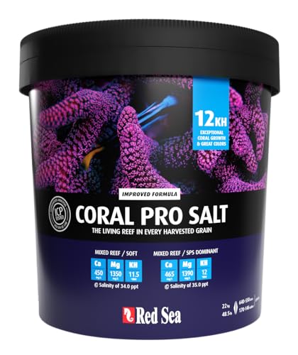 Red Sea Coral Pro Reef Salt Mix Large Bucket - Makes 175 Gallons Complete Marine Saltwater Aquarium Advanced Formula Optimal Coral Health & Stability