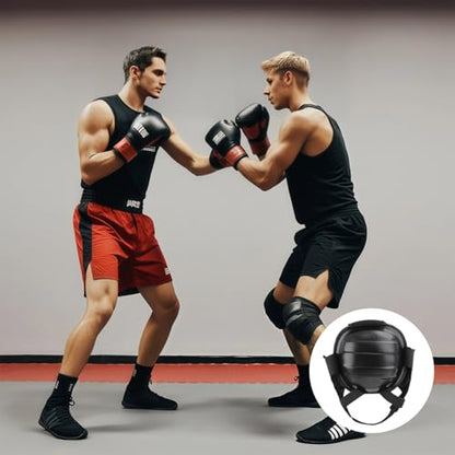2 Pcs MMA Training Headgear, Adjustable Wrestling Head Guard with Eva Foam Padding, Protective Gear for Combat Sports, Breathable Mesh & Elastic Straps