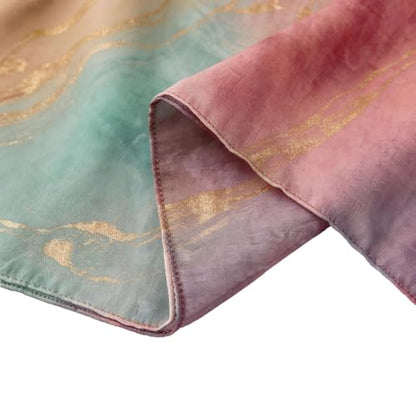 Hijab Scarf for Women Fashion Printed Modal Hijab Head Wrap Scarves Lightweight Long Scarf Shawls - color: Watercolor J