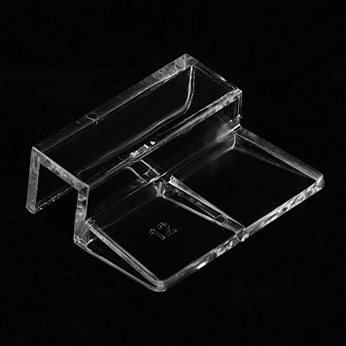 KIMISS 20Pcs Glass Cover Acrylic Clip Holder Support Clamp Accessory for Aquarium Fish 20Pcs Glass Cover (12mm) - size: 12mm
