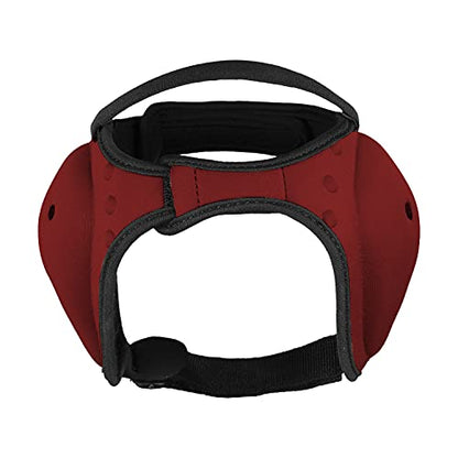 Wrestling BJJ Grappling Headgear - Adjustable Ear Guard - Ultra Soft Ear & Head Guard - Adult & Youth - color: Red, size: Adult