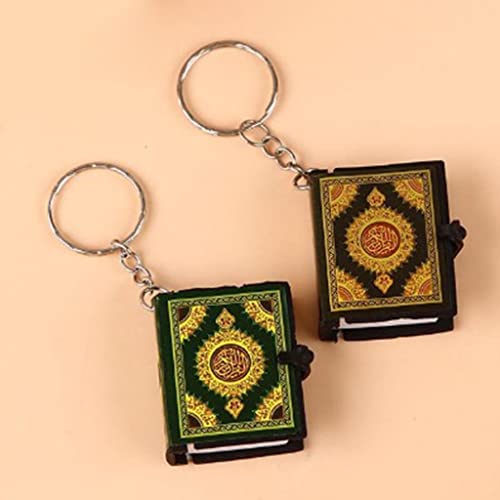 Generic Retro Small Ark Pendant Keychain The Koran Muslim Bag Decor Charms, Black, 3.5x4cm