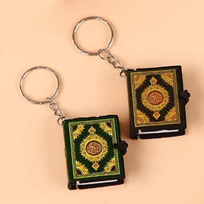 Generic Retro Small Ark Pendant Keychain The Koran Muslim Bag Decor Charms, Black, 3.5x4cm