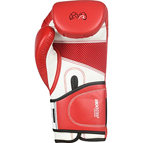 RIVAL Boxing RB2 2.0 Super Bag Gloves, Hook and Loop Closure - High-Density, Multi-Layered Padding, and Breathable Mesh Palm - color: Red, size: Medium