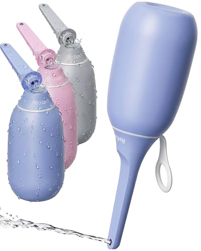 High Pressure Portable Bidet for Travel,Foldable Flip-Top Peri Bottle - color: Purple