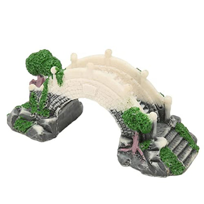 Aquarium Arch Bridge Decoration Hand Craft Resin Landscaping for Fish Tank Ornaments Suitable Aquariums Fountains