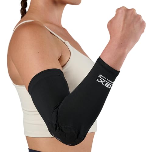 McDavid HEX Shooter Arm Sleeve Single Padded Compression Sleeve Basketball Football Sports Protection - color: Viz Black, size: Medium