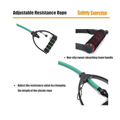 Resistance Bands with Handles, Exercise Bands - Perfect Stretch Rope for Home Workouts, Ideal for Fitness Enthusiasts & Home Gym - color: Blue 2.0
