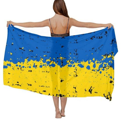 Chiffon Shawl Scarf Sarong And Sun Protective Shawl Long Lightweight Travel Scarf - color: Color524