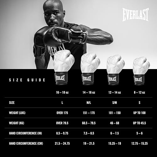 Everlast Spark Boxing - color: White, size: 12 oz