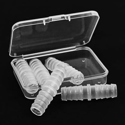 5-Pack 3/8" Barbed Fitting, Universal | Plastic Barbed fitting; for air, water, fuel lines; fits aquarium, water pump, irrigation systems - size: 3/8
