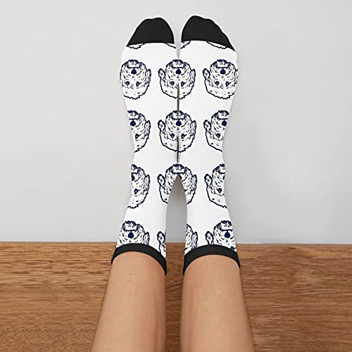Cute Goldendoodle Unisex Funny Novelty Socks, Funky Crazy Cool Crew Dress Socks - color: Cute Goldendoodle