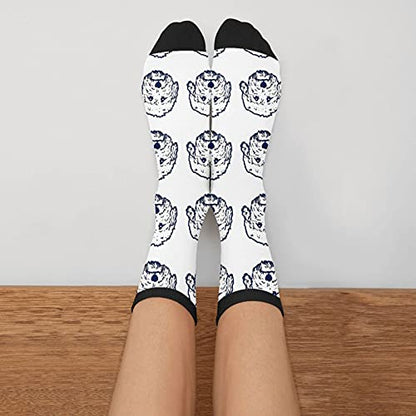 Cute Goldendoodle Unisex Funny Novelty Socks, Funky Crazy Cool Crew Dress Socks - color: Cute Goldendoodle