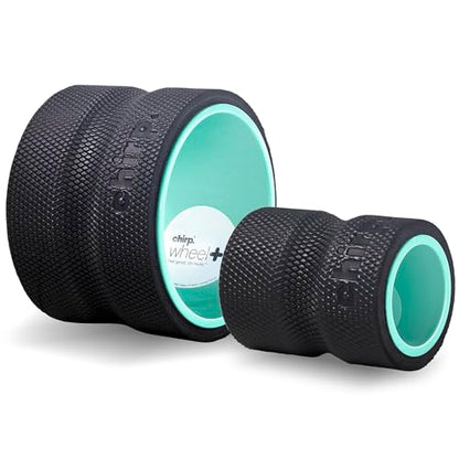 Chirp Wheel+ Foam Roller 2-Pack, Back & Neck Pain Relief, Mint | Back Roller Wheel Set, Foam Roller for Back Pain, Deep Tissue Relief, 4/6 in, Neck and Muscle Recovery - size: 2 Pack