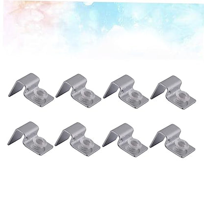 8Pcs Stainless Steel Fish Tank Support Bracket for Aquarium Covers Practical Rack Holder for Fish Tank Safety