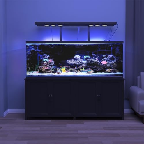 GDLF 180-200 Gallon Large Fish Tank Stand, Aquarium Stand with 72"*24" Tabletop Fits 125/150/180/200 Volumns Aquariums,2200LBS Capacity Heavy Duty - size: 180-200 Gallon
