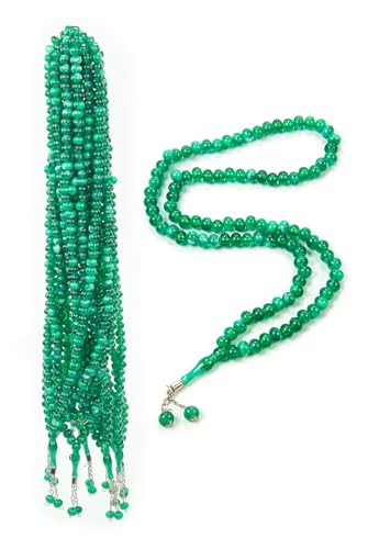 ihvan online, Tasbih Prayer Beads 99, Pack of 10, Muslim Prayer Bead, Islamic Rosary Bead, Dhikr, Tasbeeh Bulk, Misbaha, Masbaha, Tespih, Islamic Gift for Ramadan & Mawlid & Hajj Umrah - color: Green
