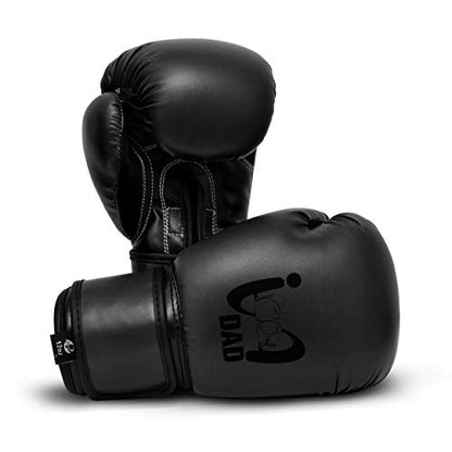 Ultimate - I Boxing Dad - Kids Boxing Gloves MMA Boxing Muay Thai Bag Work - color: Black, size: 6 Oz