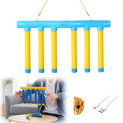 Reflective Drop Stick Challenge Game Set, 2026 Upgrade Hand Eye Coordination Training Catching Sticks Game Reaction Training, 3 Adjustable Speed Modes Catching Sticks Games - color: Blue