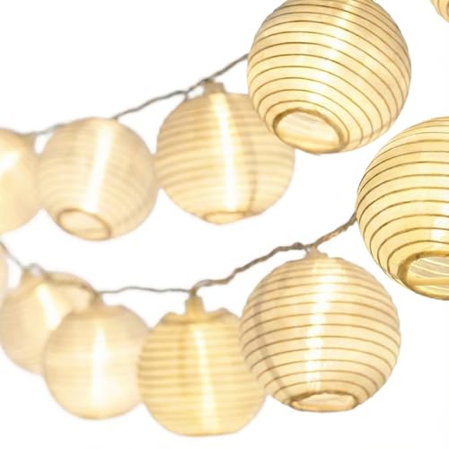 CozyHome outdoor battery operated lights + remote | battery lights | 20 LED string lights outdoor led string lights | outdoor lights for patio lights string | string lights outdoor waterproof lantern - size: Battery - 20 Lanterns - Remote Control