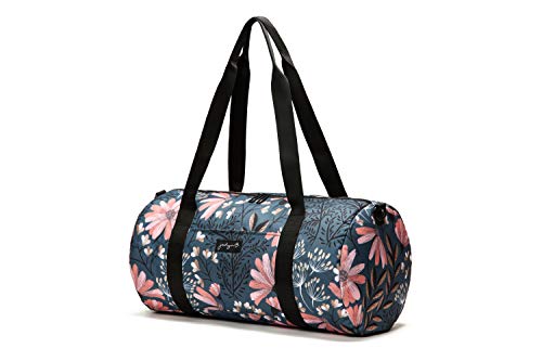 19” Barrel Womens Duffel/Gym/Weekender Bag (Navy Floral) - color: Navy Floral