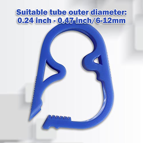 Murtenze Siphon Hose Clamp, Blue, 6Pcs | Flow Control Clamp, Adjustable Tube Clamp, Plastic Tubing Clamps - color: Blue