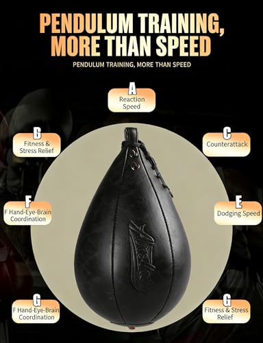 Boxing Speed Punching Bag MMA Training Speed Ball Hanging Swivel Reflex Bag Equipment Workout Kicking Martial Arts Home Gym Exercise Speed Bag - color: Black